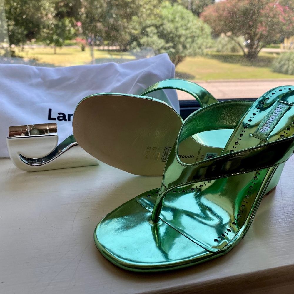 Larroude Wedge Sandal